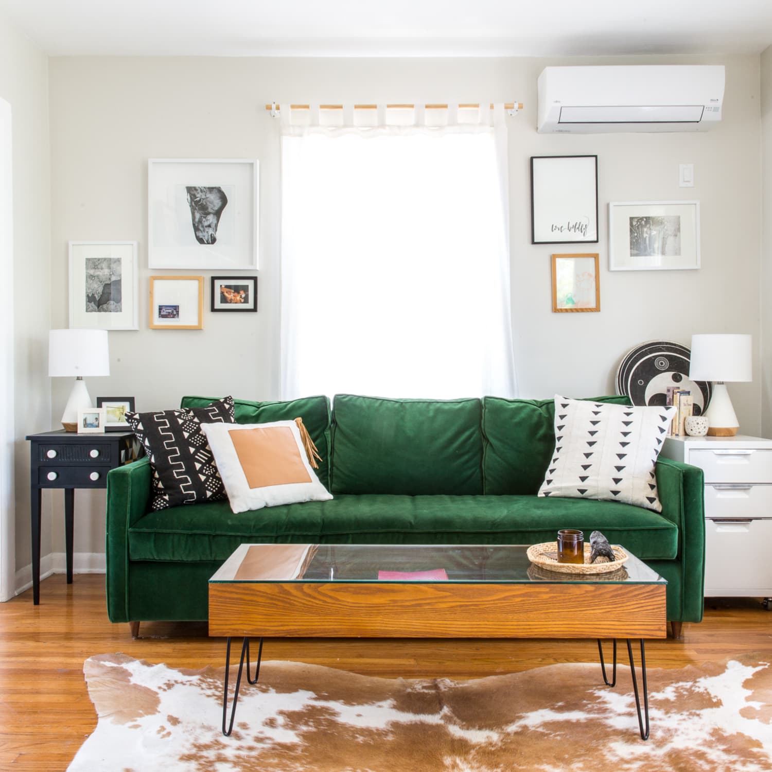 Green couch sales throw